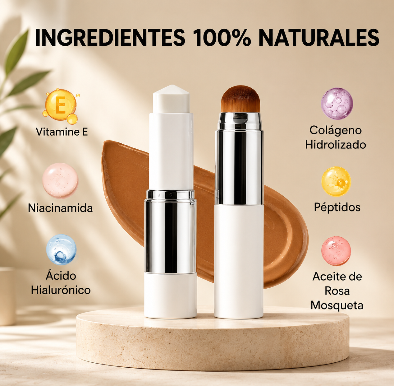 Base Coreana blanca O'cheal: Se adapta a tu piel. La cuida. La embellece.