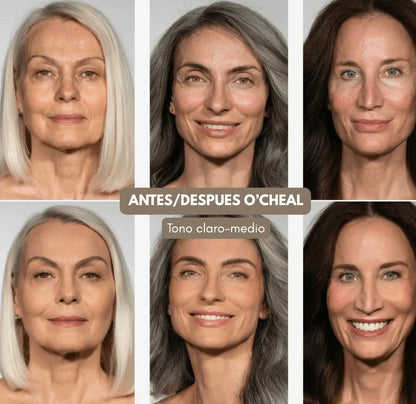 Base Coreana blanca O'cheal: Se adapta a tu piel. La cuida. La embellece.